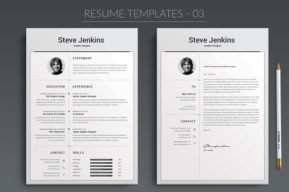Resume/CV Minimal Bundle in Resume Templates - product preview 3