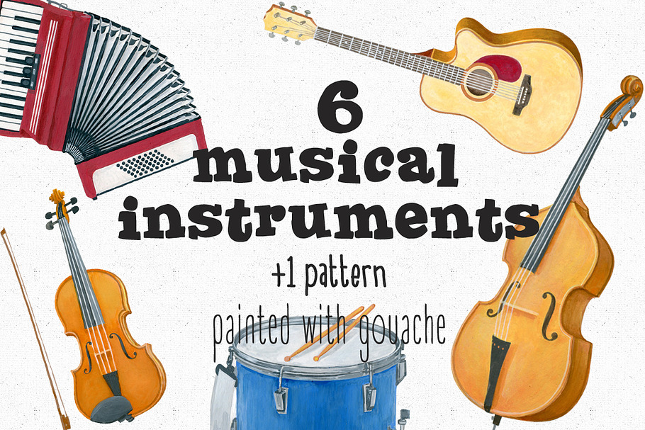 Musical instruments+Pattern