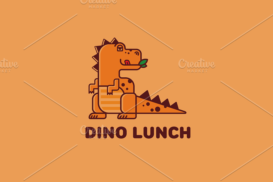 Dino lunch in Logo Templates - product preview 8