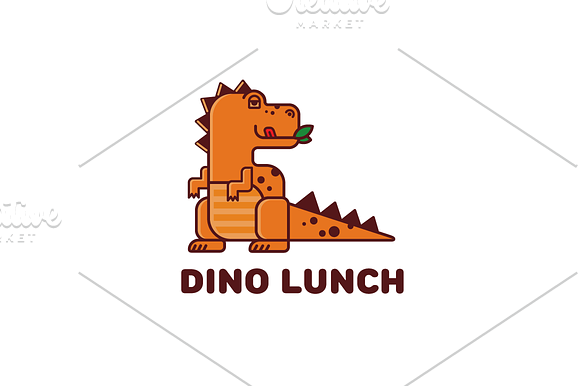Dino lunch in Logo Templates - product preview 1