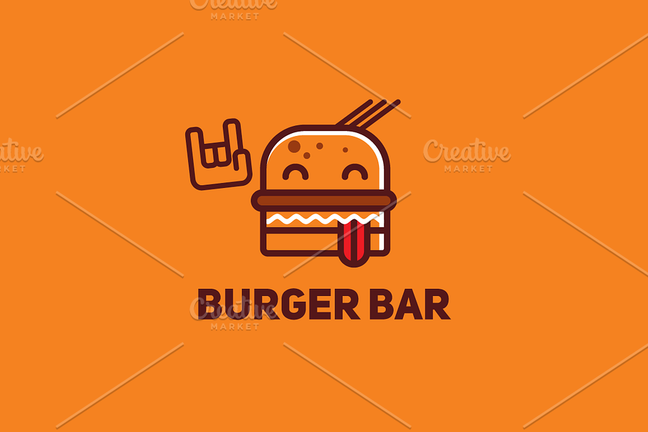 Burger bar in Logo Templates - product preview 8