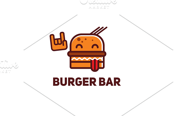 Burger bar in Logo Templates - product preview 1