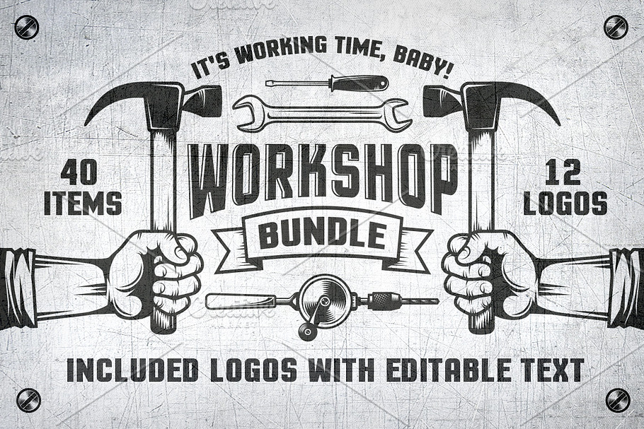 Workshop bundle in Logo Templates - product preview 8