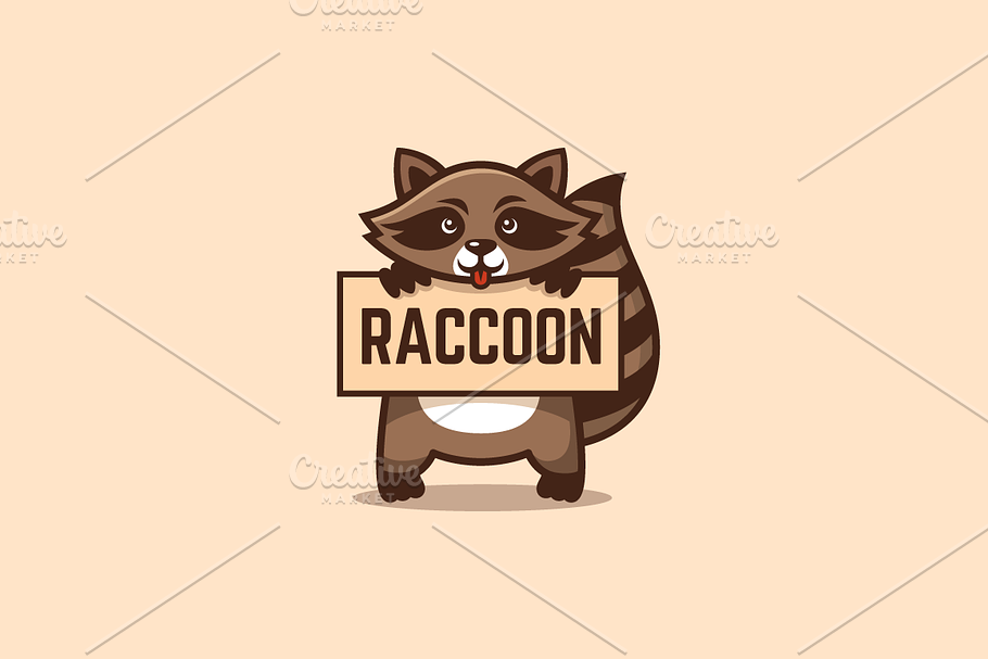Raccoon in Logo Templates - product preview 8