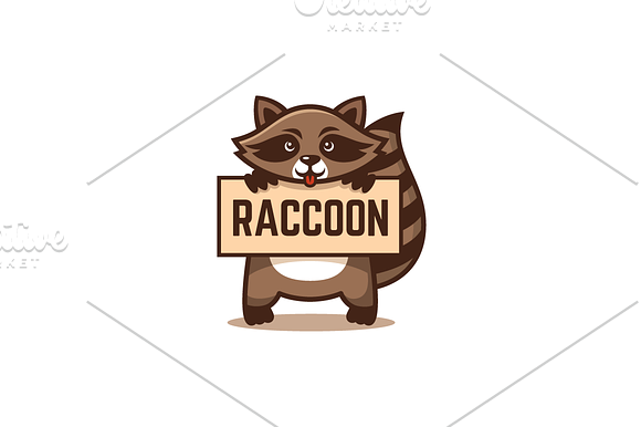 Raccoon in Logo Templates - product preview 1