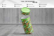 Tube / Can Packaging Mock-Up