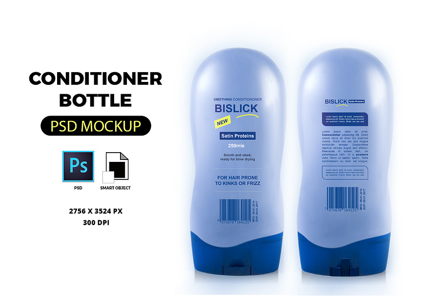 Conditioner Bottle PSD Mockup