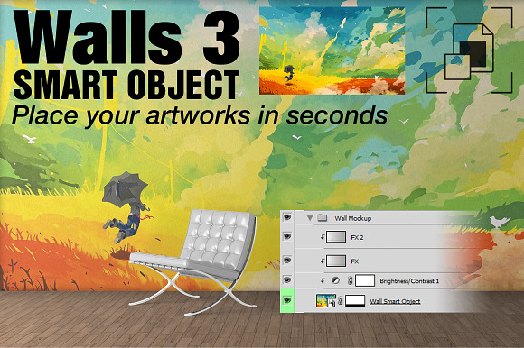 Art On Walls Scene Creator Bundle V3 in Scene Creator Mockups - product preview 11