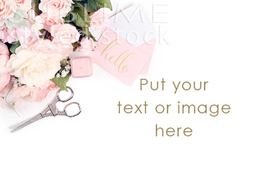 Image background-Soft Pink Flowers in Product Mockups - product preview 8