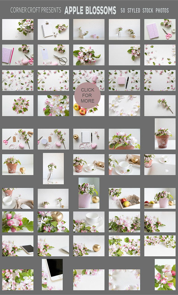 Apple Blossom Styled Photo Bundle in Mockup Templates - product preview 4