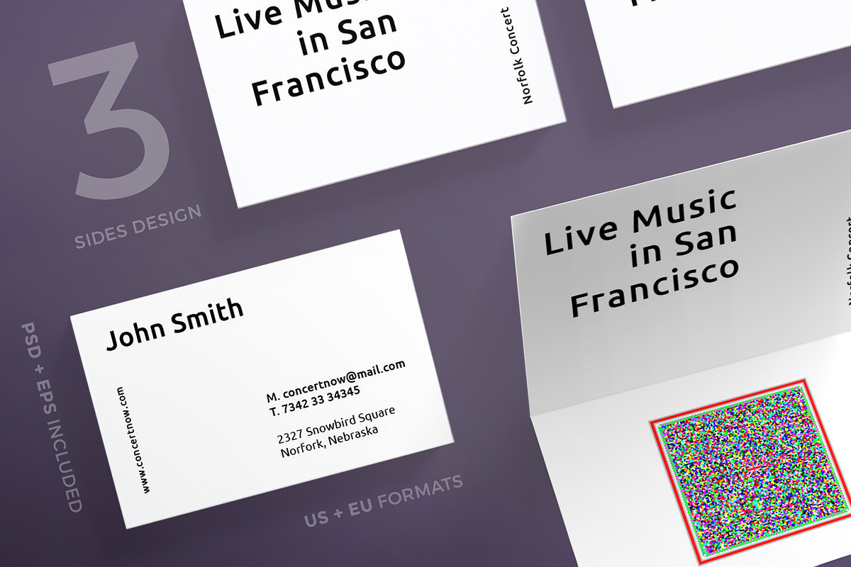 Business Cards | Concert in Business Card Templates - product preview 8