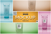 Logo Mockup on Translucent Glass