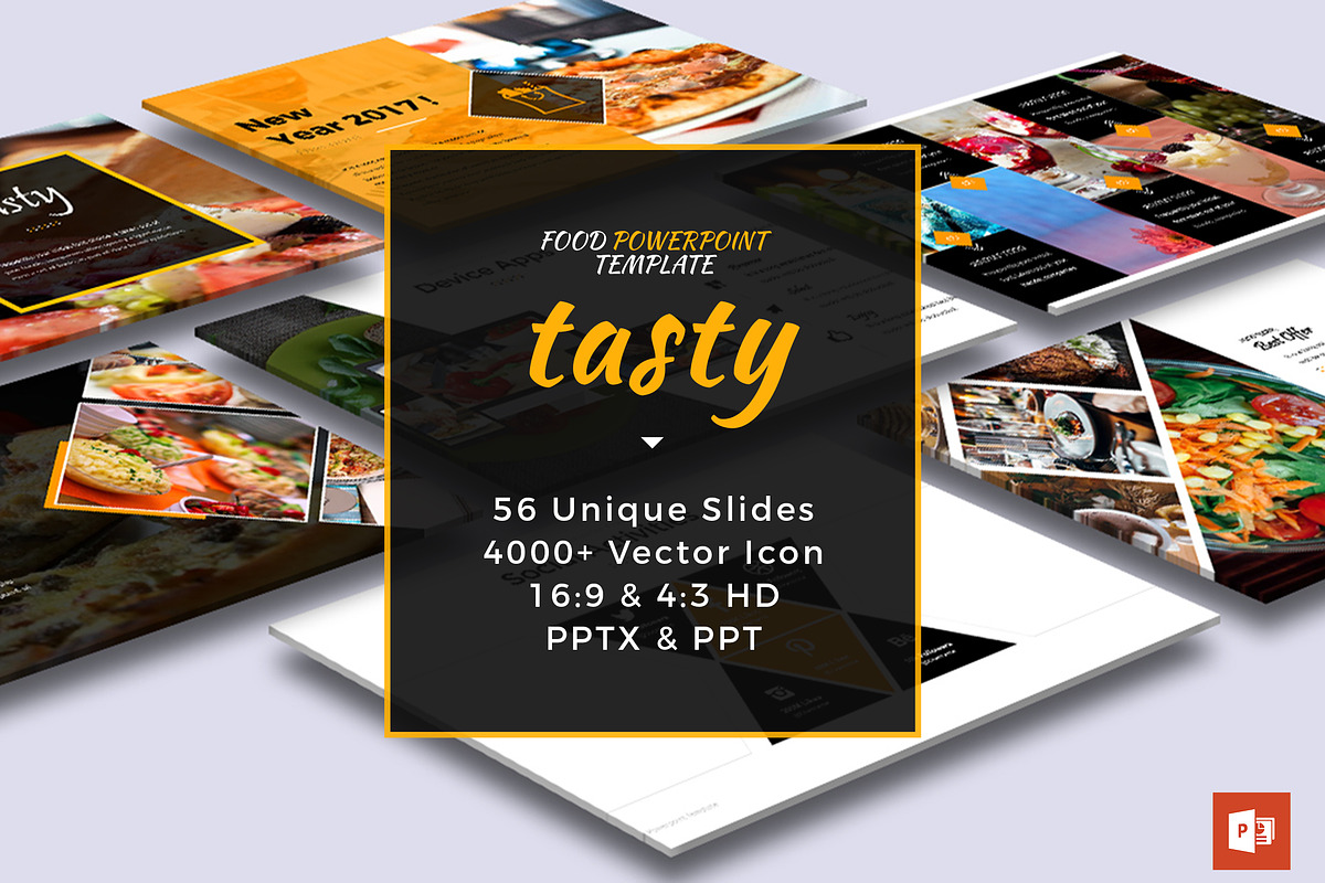 Tasty Food Powerpoint Template in PowerPoint Templates - product preview 8