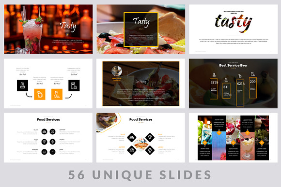 Tasty Food Powerpoint Template in PowerPoint Templates - product preview 2