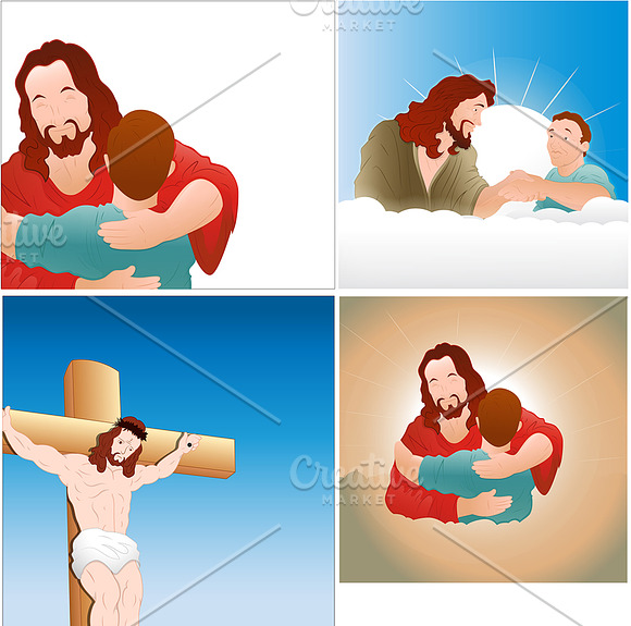 Jesus Vectors in Illustrations - product preview 1