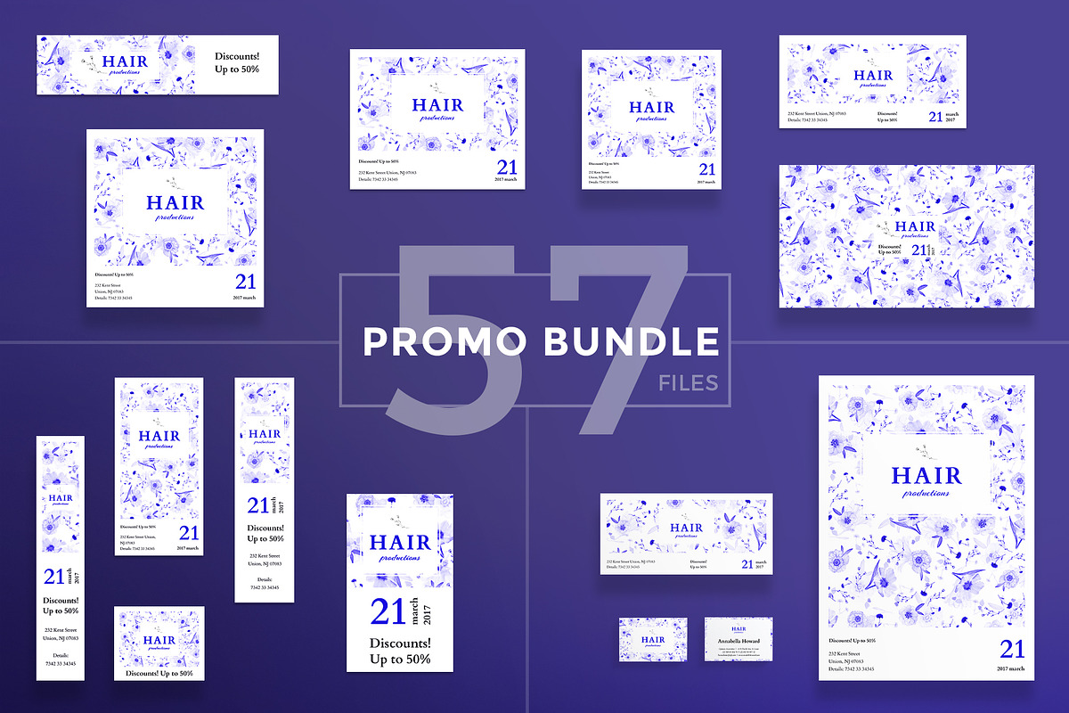 Promo Bundle | Hair Productions in Templates - product preview 8