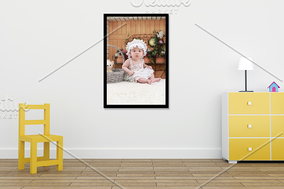 Kids room frame / wall mockup v1 in Print Mockups - product preview 1