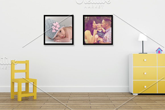 Kids room frame / wall mockup v1 in Print Mockups - product preview 2