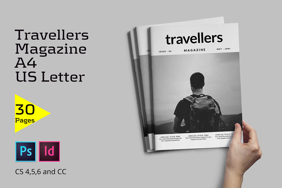 Travellers Magazine in Magazine Templates - product preview 8