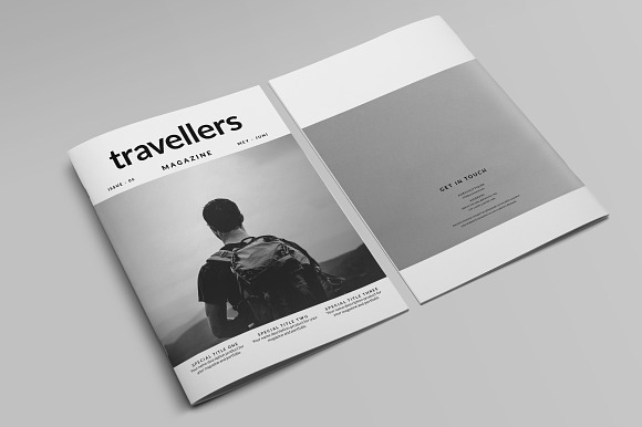 Travellers Magazine in Magazine Templates - product preview 12