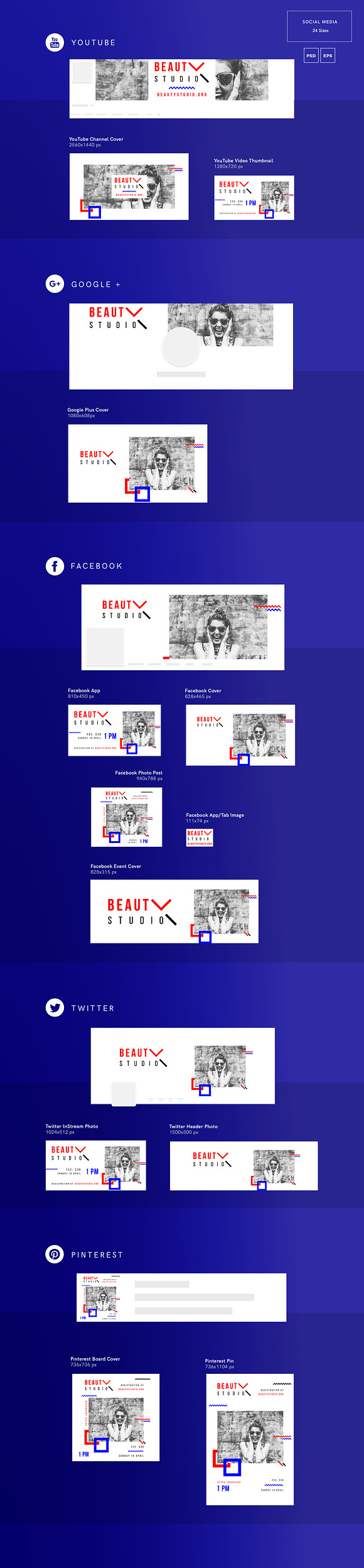 Mega Bundle | Beauty Studio in Templates - product preview 12