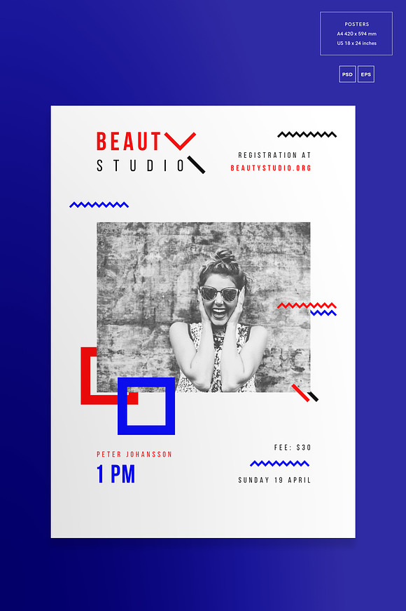 Print Pack | Beauty Studio in Templates - product preview 4