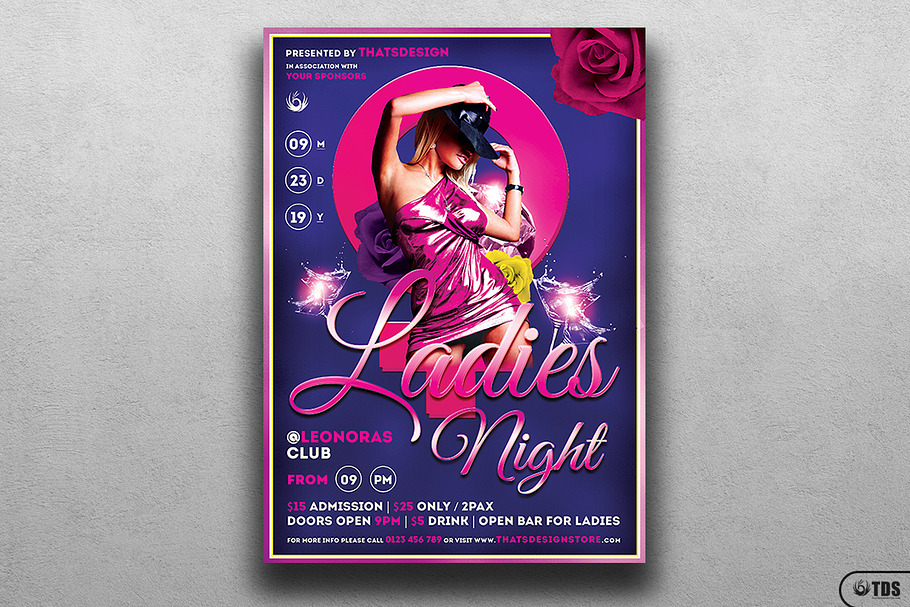 Ladies Night Flyer Template V2