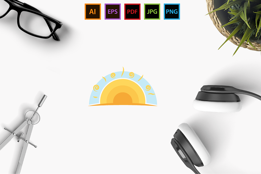 Fun Sun  in Logo Templates - product preview 8