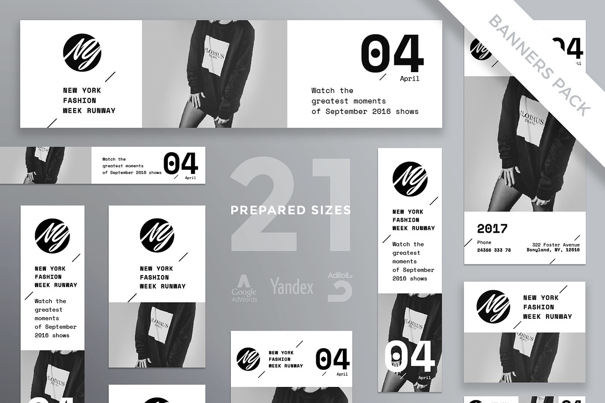 Banners Pack | N Y Week Runway in Templates - product preview 8