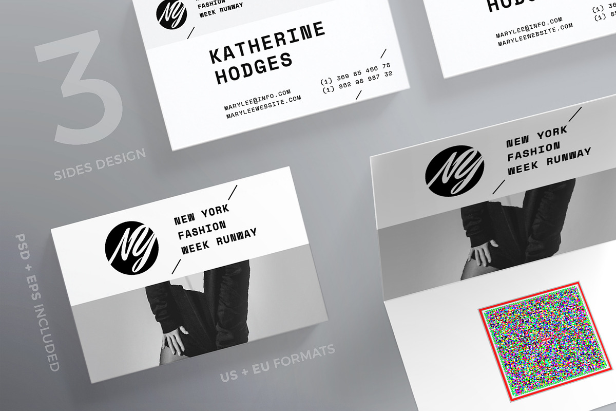 Business Cards | N Y Week Runway in Business Card Templates - product preview 8