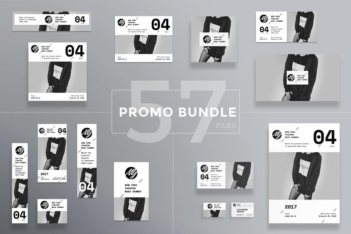 Promo Bundle | N Y Week Runway in Templates - product preview 8