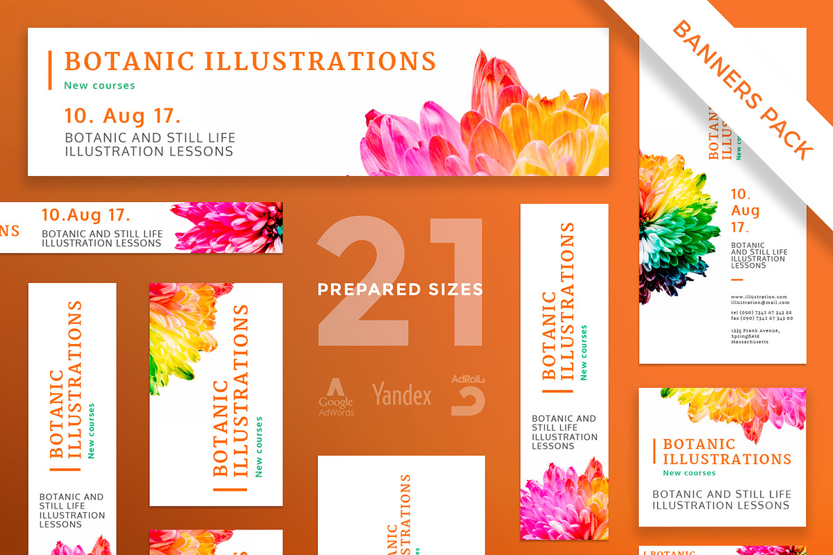 Banners Pack | Botanic in Templates - product preview 8