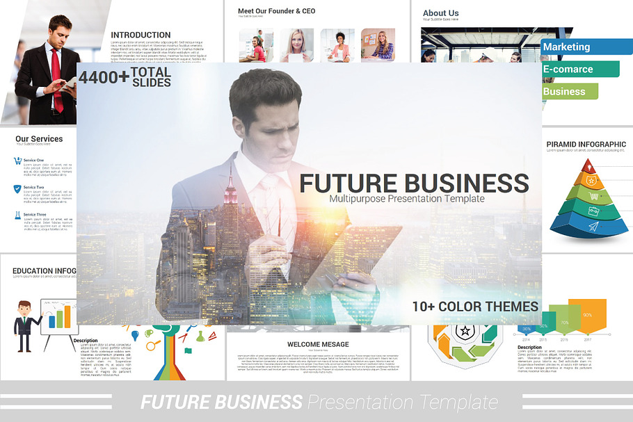 Future Business Keynote Template in Keynote Templates - product preview 8
