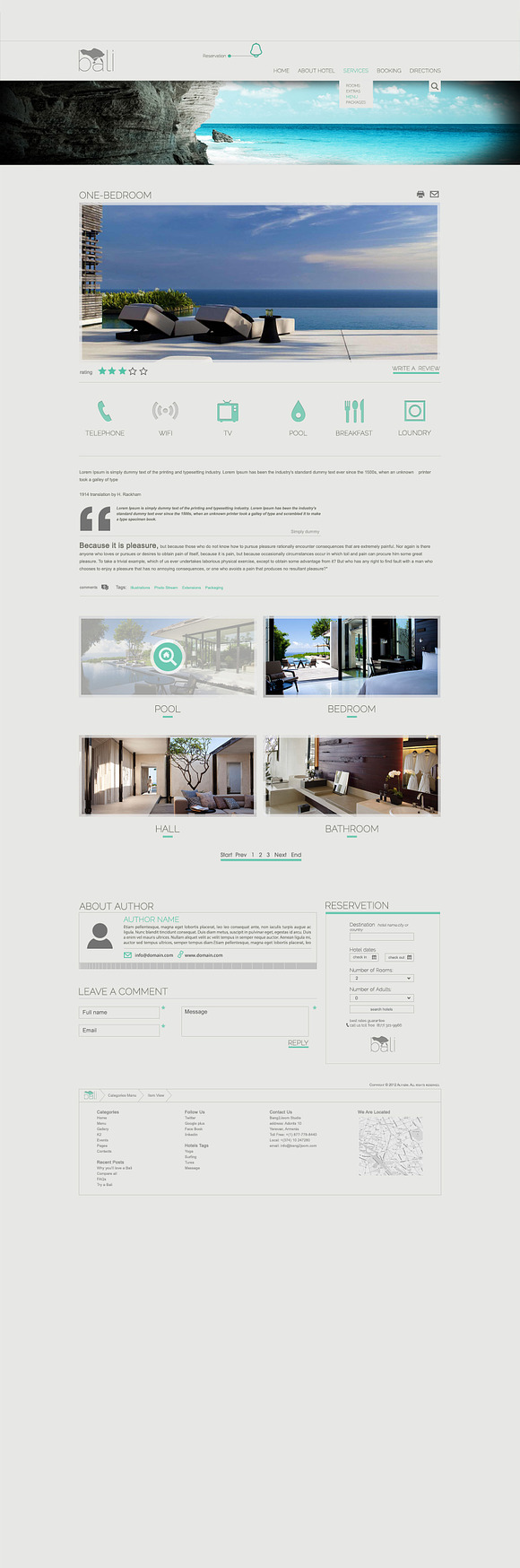 B2J Bali Template for Hotel/Agencies in Joomla Themes - product preview 2
