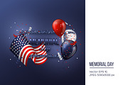 USA memorial day design.