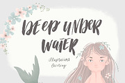 Deep under water - mermaid set