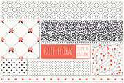 Cute Floral Seamless Patterns