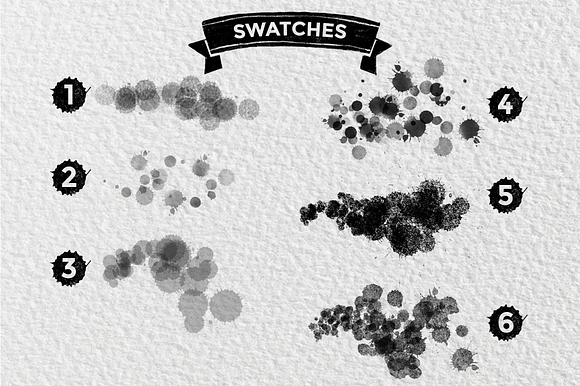 Ink Splatter Procreate Brushes in Photoshop Brushes - product preview 1