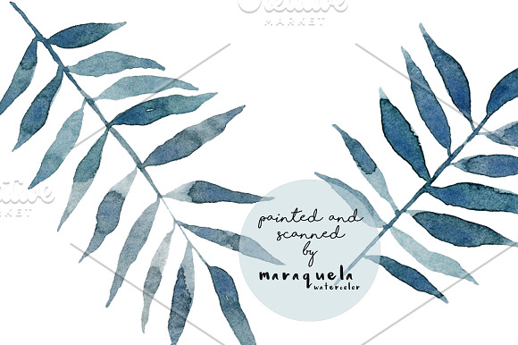Palm Bundle. Leaves & Pattern in Illustrations - product preview 7