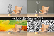 Wall Mockup - Sticker Mockup Vol 467