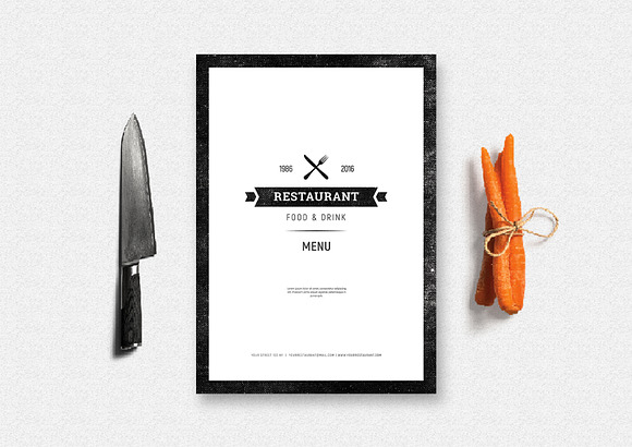 Clean Food Menu in Flyer Templates - product preview 2