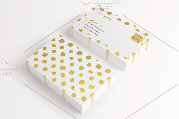 Gold Foil Business card 2 in Business Card Templates - product preview 1