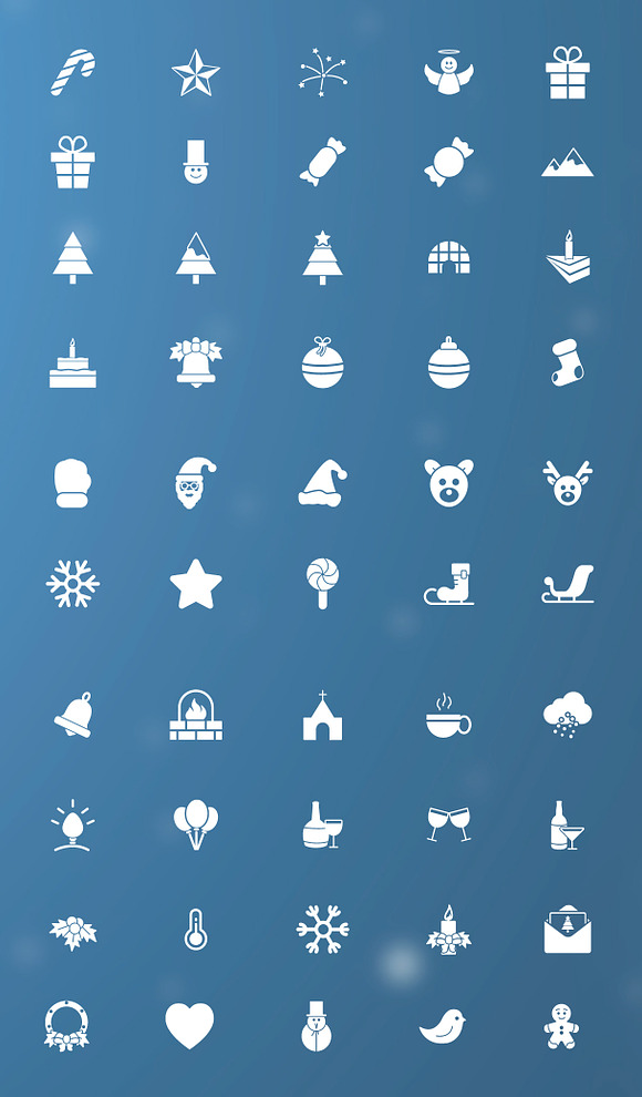 Christmas icons - vector 50 in Graphics - product preview 2
