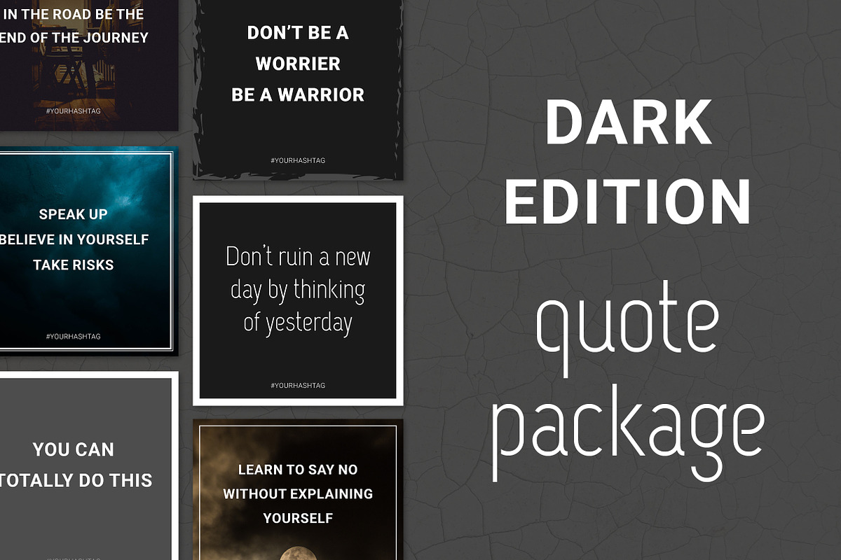 Social Media Quotes - Dark Edition in Instagram Templates - product preview 8