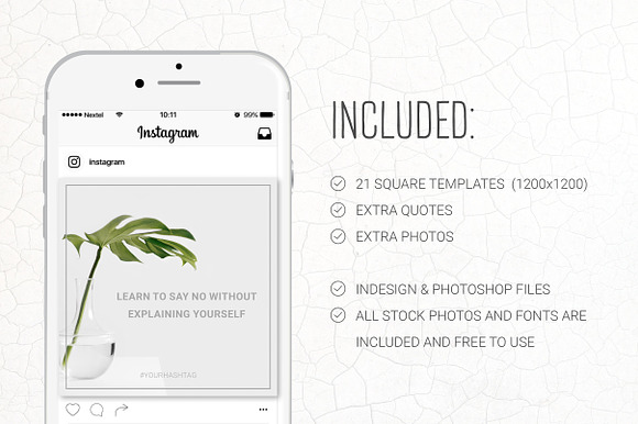 Social Media Quotes - Light Edition in Instagram Templates - product preview 1
