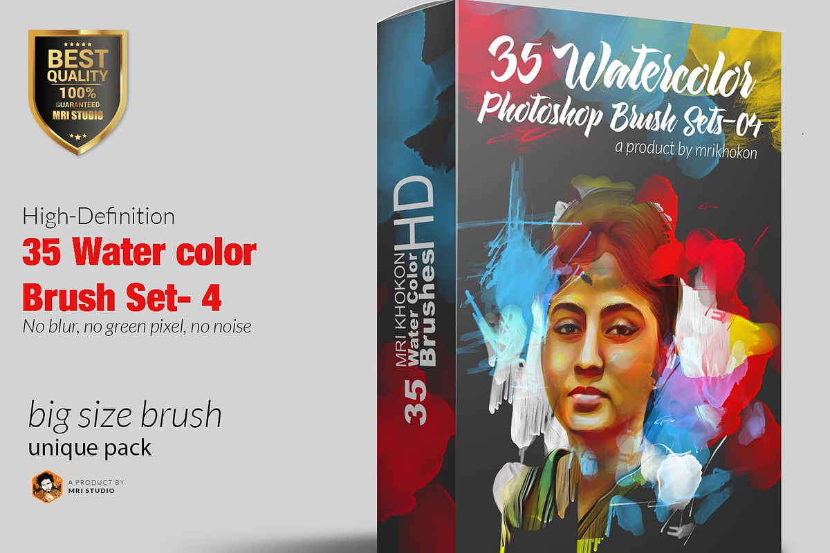 Water color Photoshop Brush Set-4 in Photoshop Brushes - product preview 8
