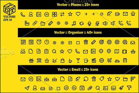 2600+ Vector Icons Pack | Part3 in Graphics - product preview 3