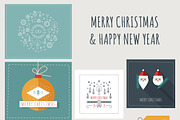 New Year and Christmas Greeting Card