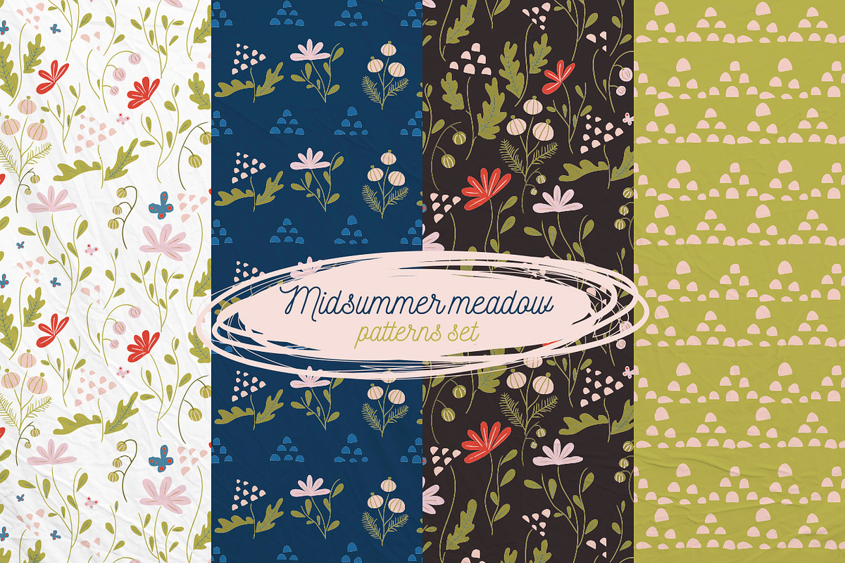 "Midsummer meadow" patterns set in Patterns - product preview 8