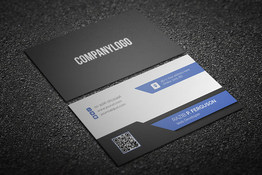 Corporate Business Card in Business Card Templates - product preview 8